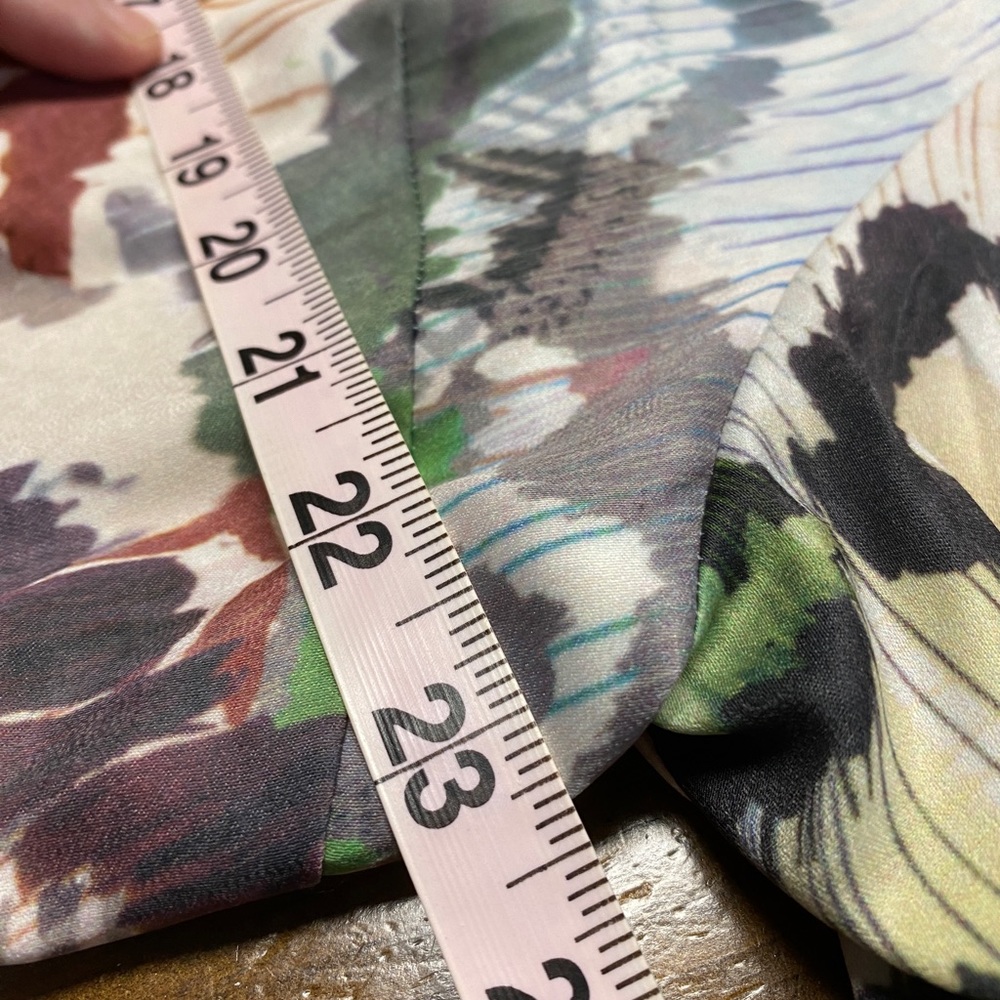 J.Peterman Multicolored Half Sleeve Scoop Neck Midi Dress size 20 - Picture 7 of 9